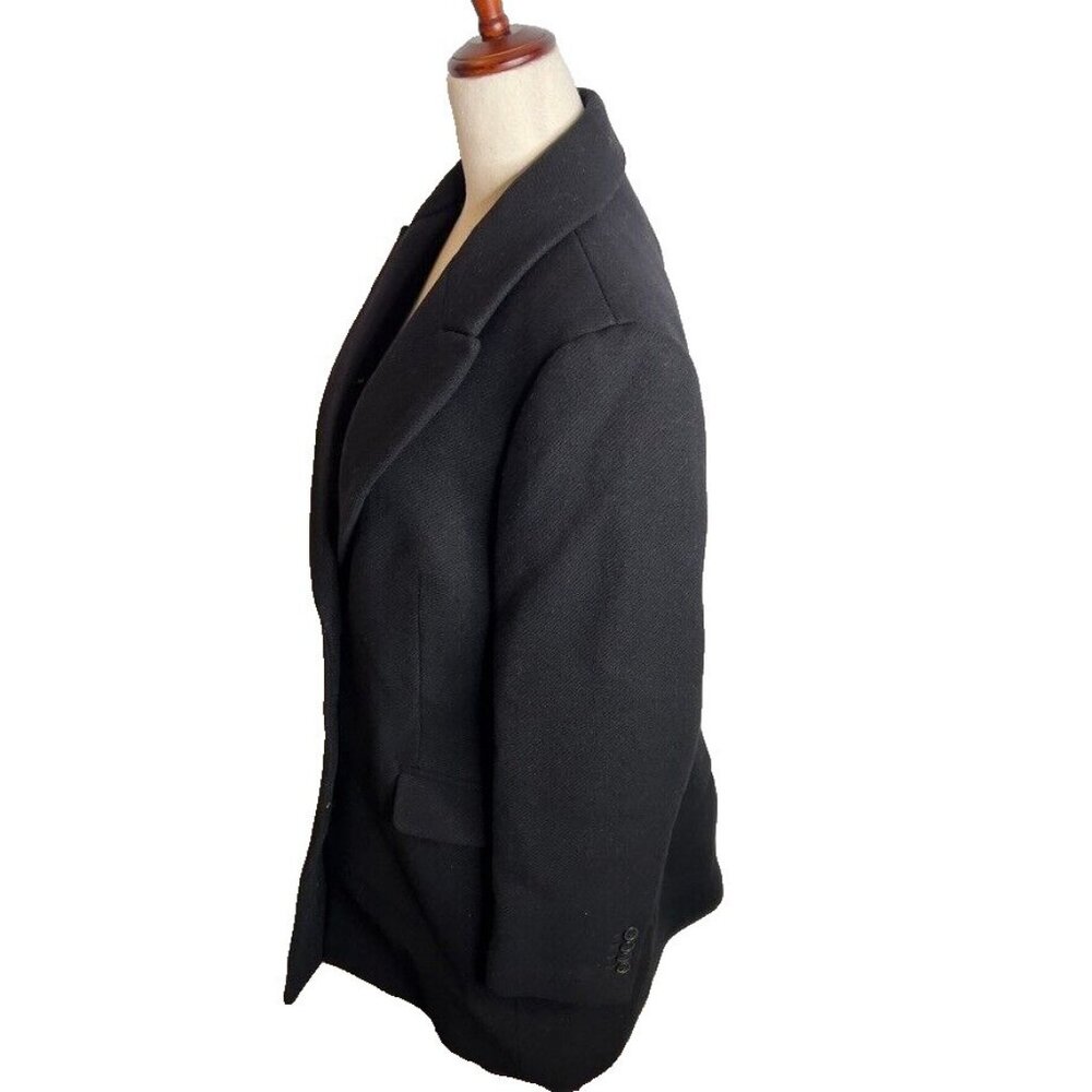 Madewell Womens $298 Blazer Coat in Insuluxe Fabric Black Size 14 NT120 - Picture 4 of 11